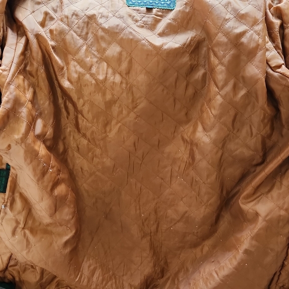 Vintage colorblock suede jacket with quilted lining - Picture 9 of 9